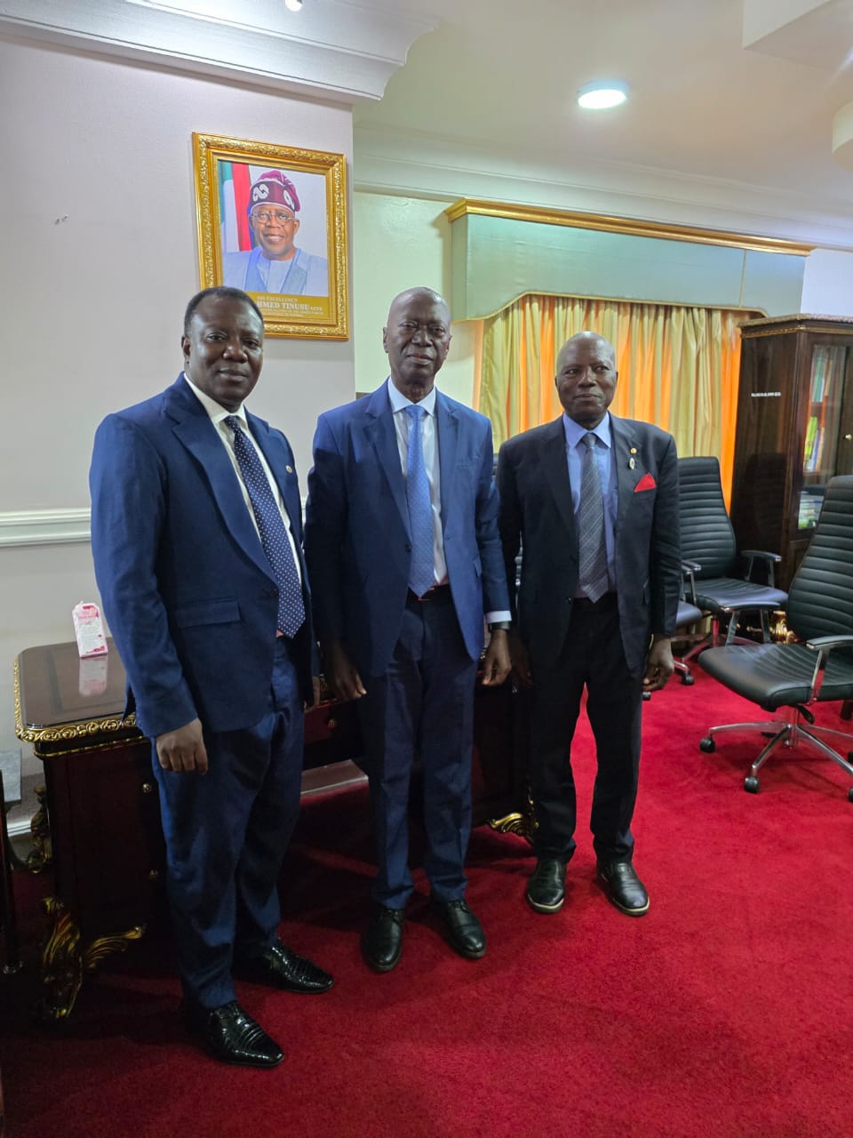 ED IIADSGOV BARR FRED N. EMESIABUM LED A DELEGATION OF THE INSTITUTE ON A COURTESY VISIT TO THE HIGH COMMISSIONER OF SIERRA LEONE AT THE HIGH COMMISSION OF SIERRA LEONE IN ABUJA NIGERIA ON 3 JUNE 2026