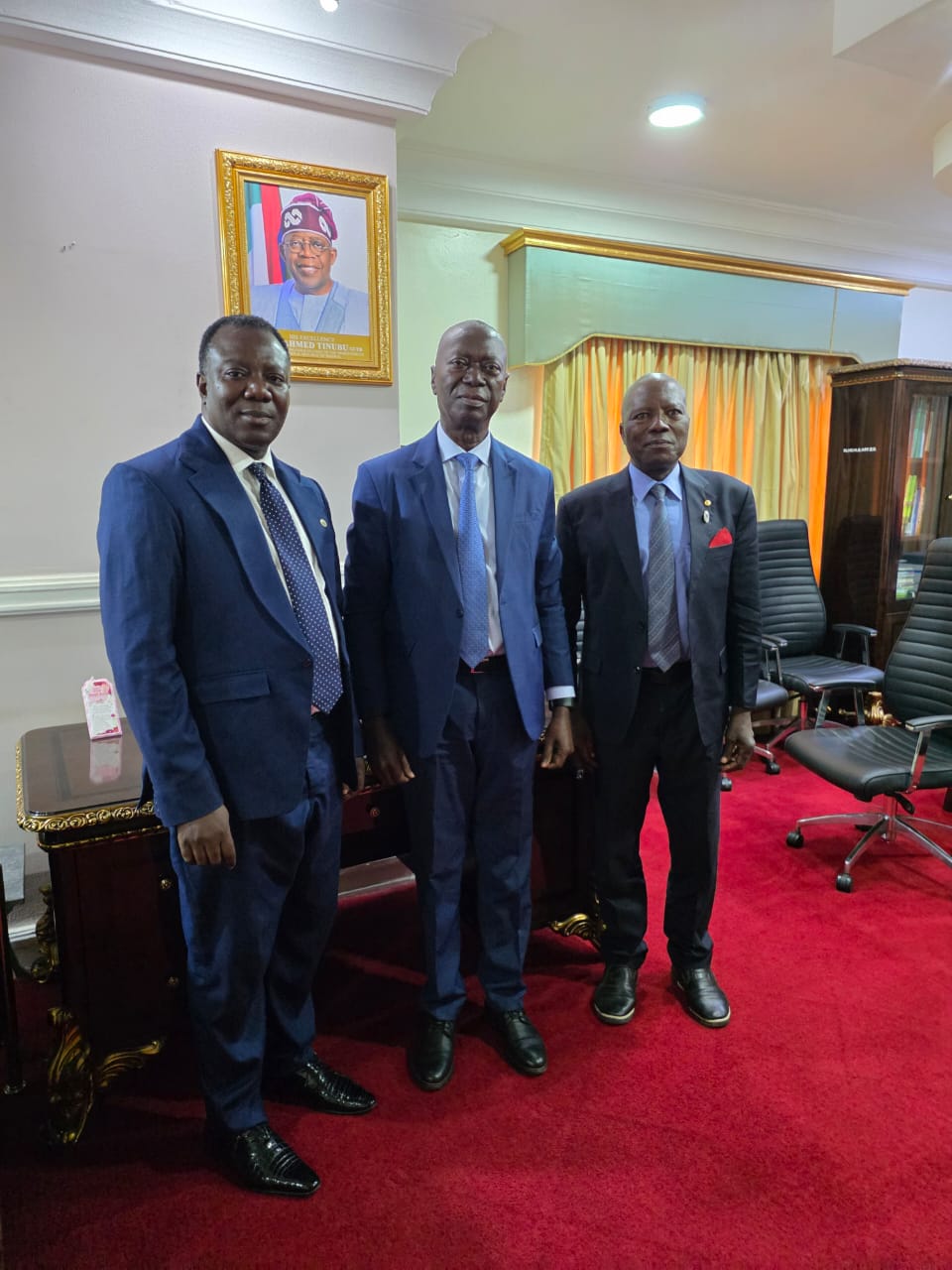 ED IIADSGOV BARR FRED N. EMESIABUM LED A DELEGATION OF THE INSTITUTE ON A COURTESY VISIT TO THE HIGH COMMISSIONER OF SIERRA LEONE AT THE HIGH COMMISSION OF SIERRA LEONE IN ABUJA NIGERIA ON 3 JUNE 2026
