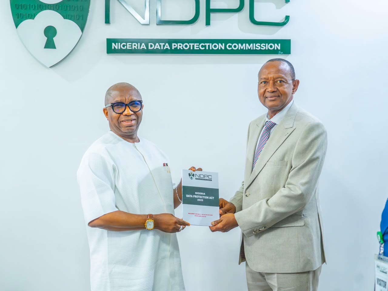 ED IIADSGOV BARR FRED N. EMESIABUM LED A DELEGATION OF THE INSTITUTE ON A COURTESY VISIT TO THE NATIONAL COMMISSIONER/CEO OF THE NIGERIA DATA PROTECTION COMMISSION AT THE  COMMISSION OFFICE IN ABUJA NIGERIA ON 17 JUNE 2026