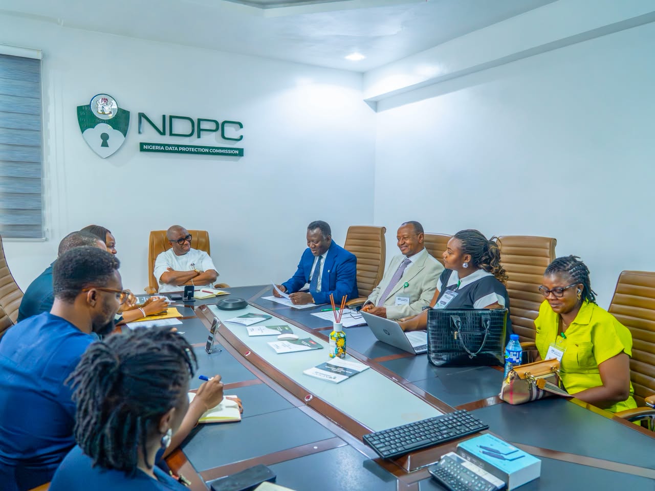 ED IIADSGOV BARR FRED N. EMESIABUM LED A DELEGATION OF THE INSTITUTE ON A COURTESY VISIT TO THE NATIONAL COMMISSIONER/CEO OF THE NIGERIA DATA PROTECTION COMMISSION AT THE  COMMISSION OFFICE IN ABUJA NIGERIA ON 17 JUNE 2026